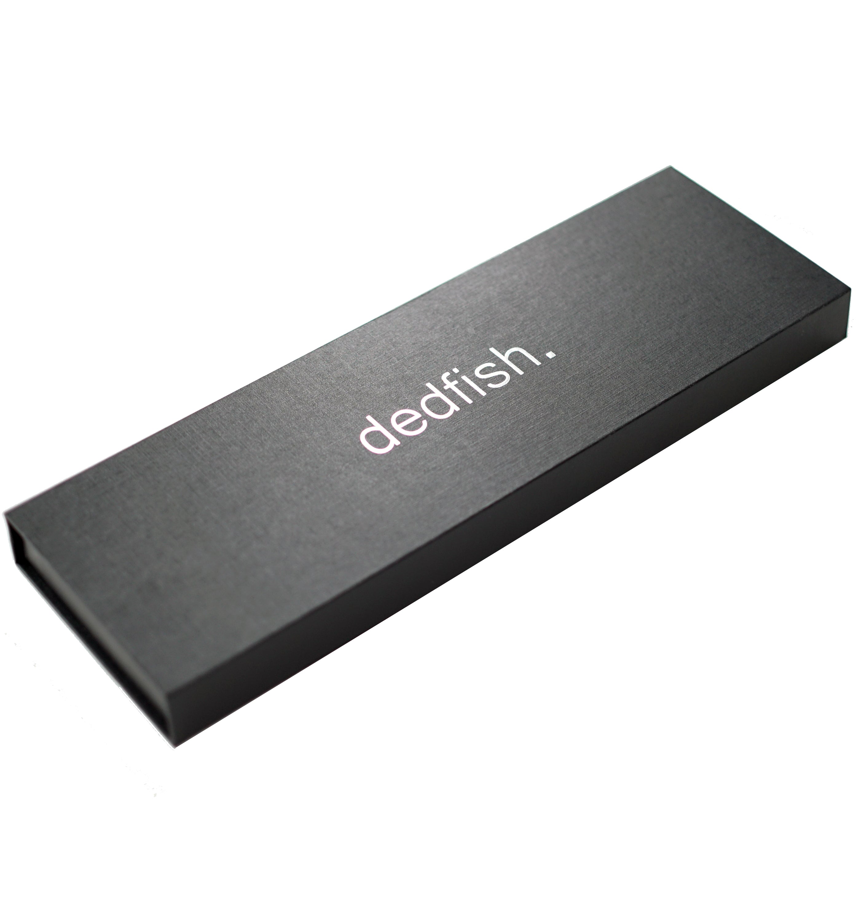 Dedfish Co. Kitchen Knife Set - Laser Etched Stainless Steel with Olive Wood Handles