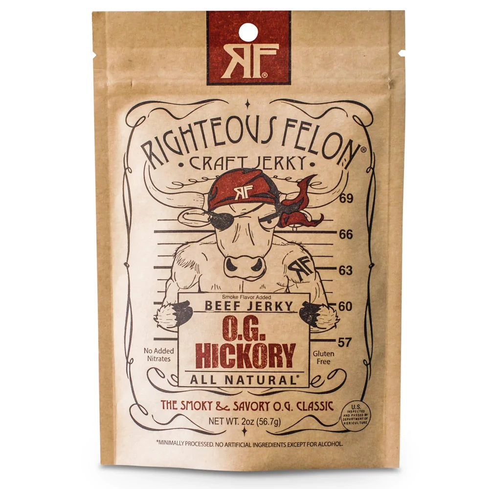 OG Hickory Beef Jerky - Righteous Felon
