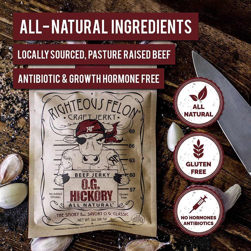 OG Hickory Beef Jerky - Righteous Felon