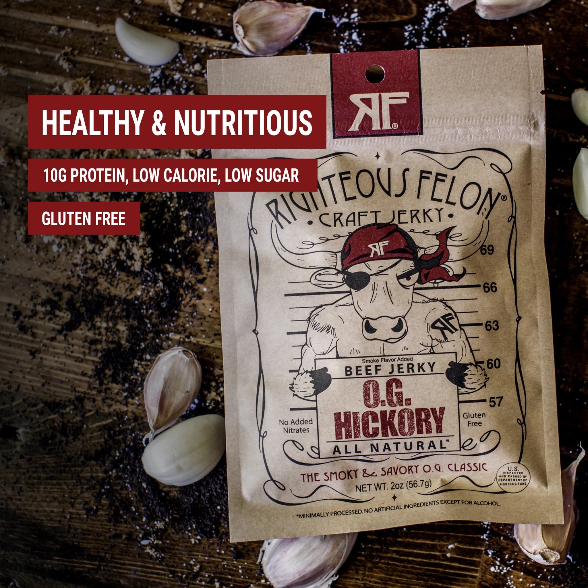 OG Hickory Beef Jerky - Righteous Felon